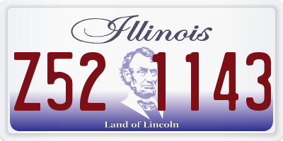 IL license plate Z521143