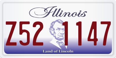 IL license plate Z521147