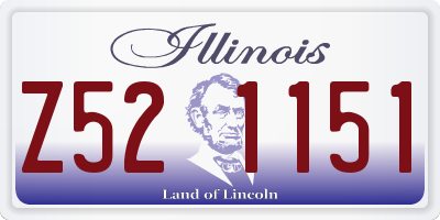 IL license plate Z521151