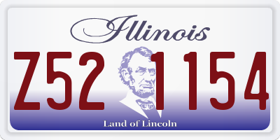 IL license plate Z521154