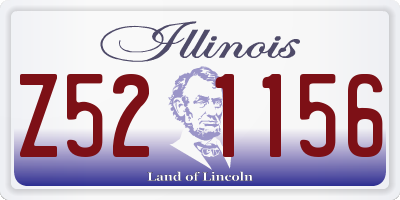 IL license plate Z521156