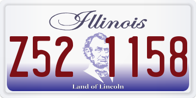 IL license plate Z521158