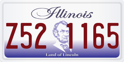 IL license plate Z521165