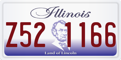IL license plate Z521166