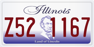 IL license plate Z521167