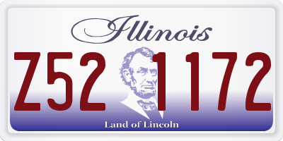 IL license plate Z521172