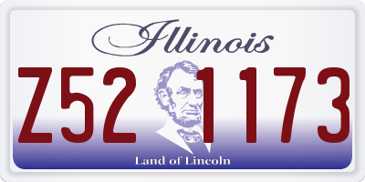 IL license plate Z521173