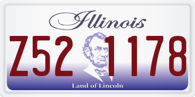 IL license plate Z521178
