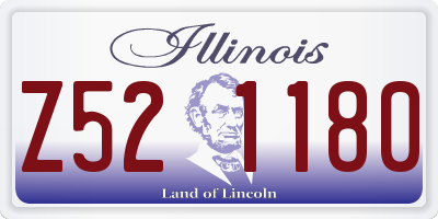 IL license plate Z521180