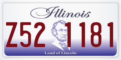 IL license plate Z521181