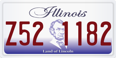 IL license plate Z521182