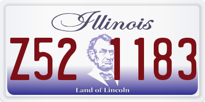 IL license plate Z521183