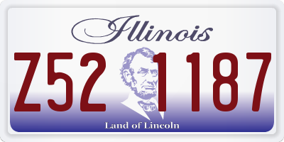 IL license plate Z521187
