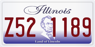 IL license plate Z521189