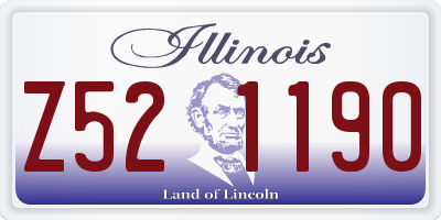 IL license plate Z521190