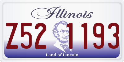 IL license plate Z521193