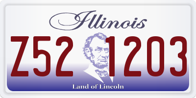 IL license plate Z521203