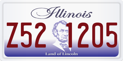 IL license plate Z521205