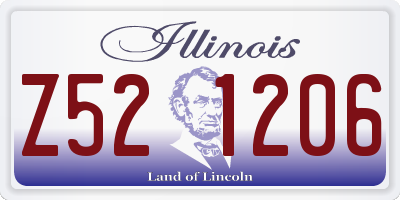 IL license plate Z521206