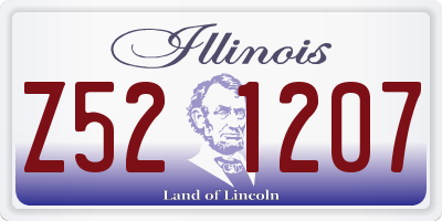 IL license plate Z521207