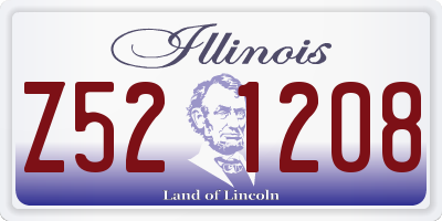 IL license plate Z521208