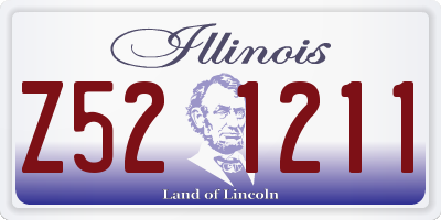 IL license plate Z521211