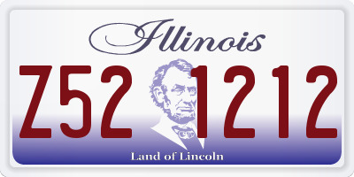 IL license plate Z521212