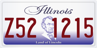 IL license plate Z521215