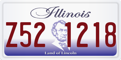IL license plate Z521218