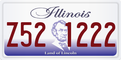 IL license plate Z521222