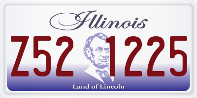 IL license plate Z521225