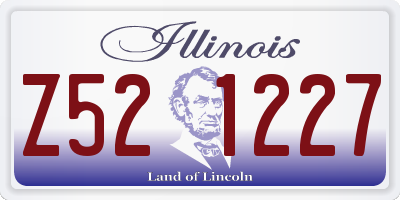 IL license plate Z521227