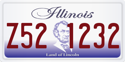 IL license plate Z521232