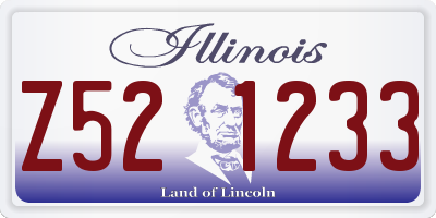 IL license plate Z521233