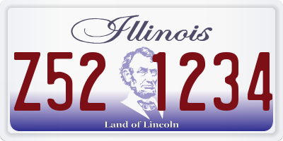 IL license plate Z521234