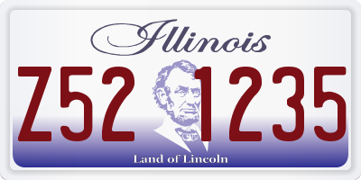 IL license plate Z521235