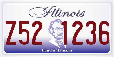 IL license plate Z521236