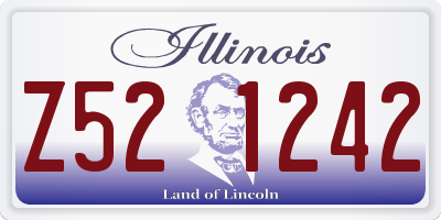 IL license plate Z521242