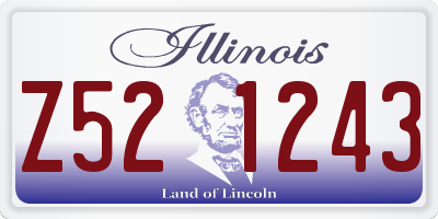 IL license plate Z521243