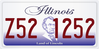IL license plate Z521252