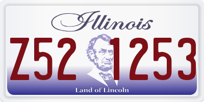 IL license plate Z521253