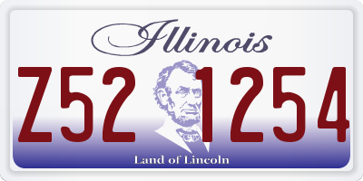 IL license plate Z521254