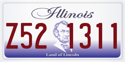 IL license plate Z521311