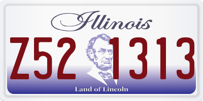 IL license plate Z521313