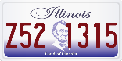 IL license plate Z521315