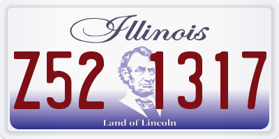 IL license plate Z521317