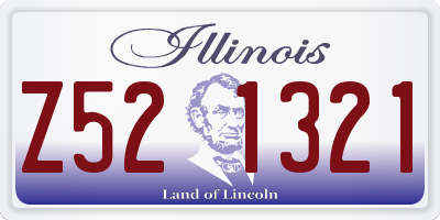IL license plate Z521321