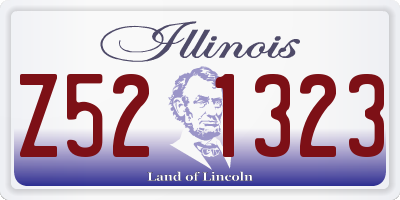IL license plate Z521323