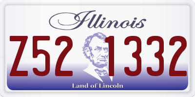 IL license plate Z521332