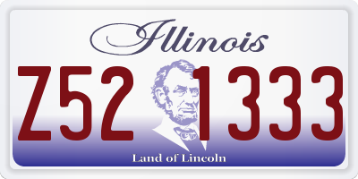 IL license plate Z521333